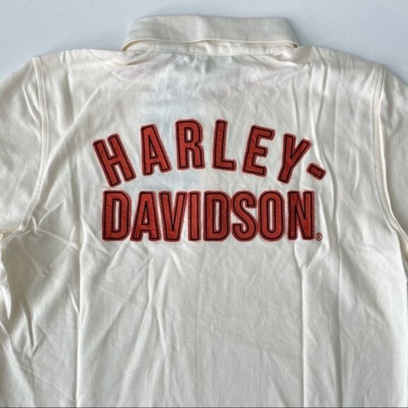 Harley-Davidson Men's Logo Knit Polo Size L Slim Fit - Picture 6 of 16